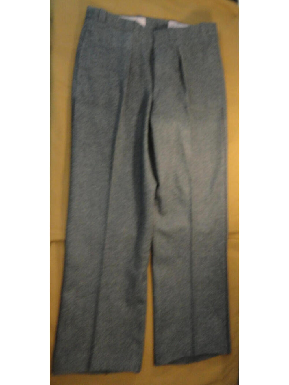 VINTAGE SWISS MILITARY ARMY GRAY BLUE DRESS SERVICE UNIFORM WOOL PANTS 35X30